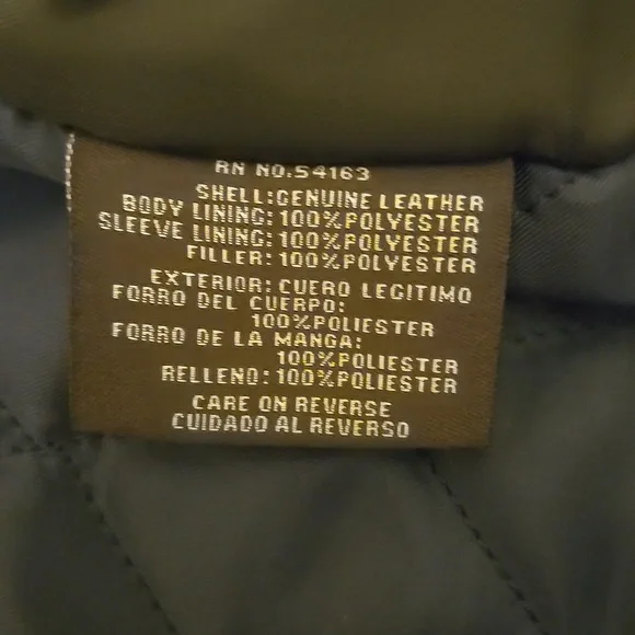 Dockers mens heavy leather jacket, 100% genuine leather, - Picture 3 of 7